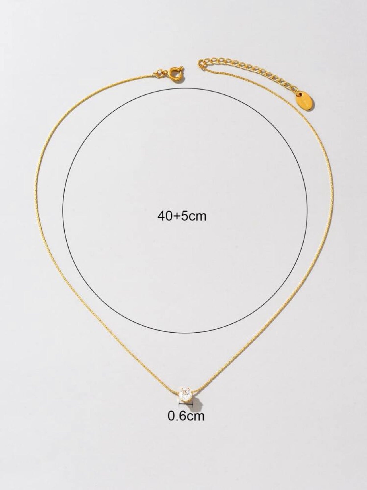 BAMBOO NODE 6-CLAW RHINESTONE NECKLACE WITH FREE JEWELLERY BOX