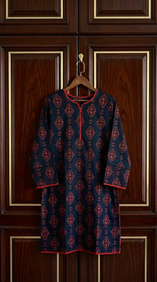 2-Piece Printed Lawn Suit