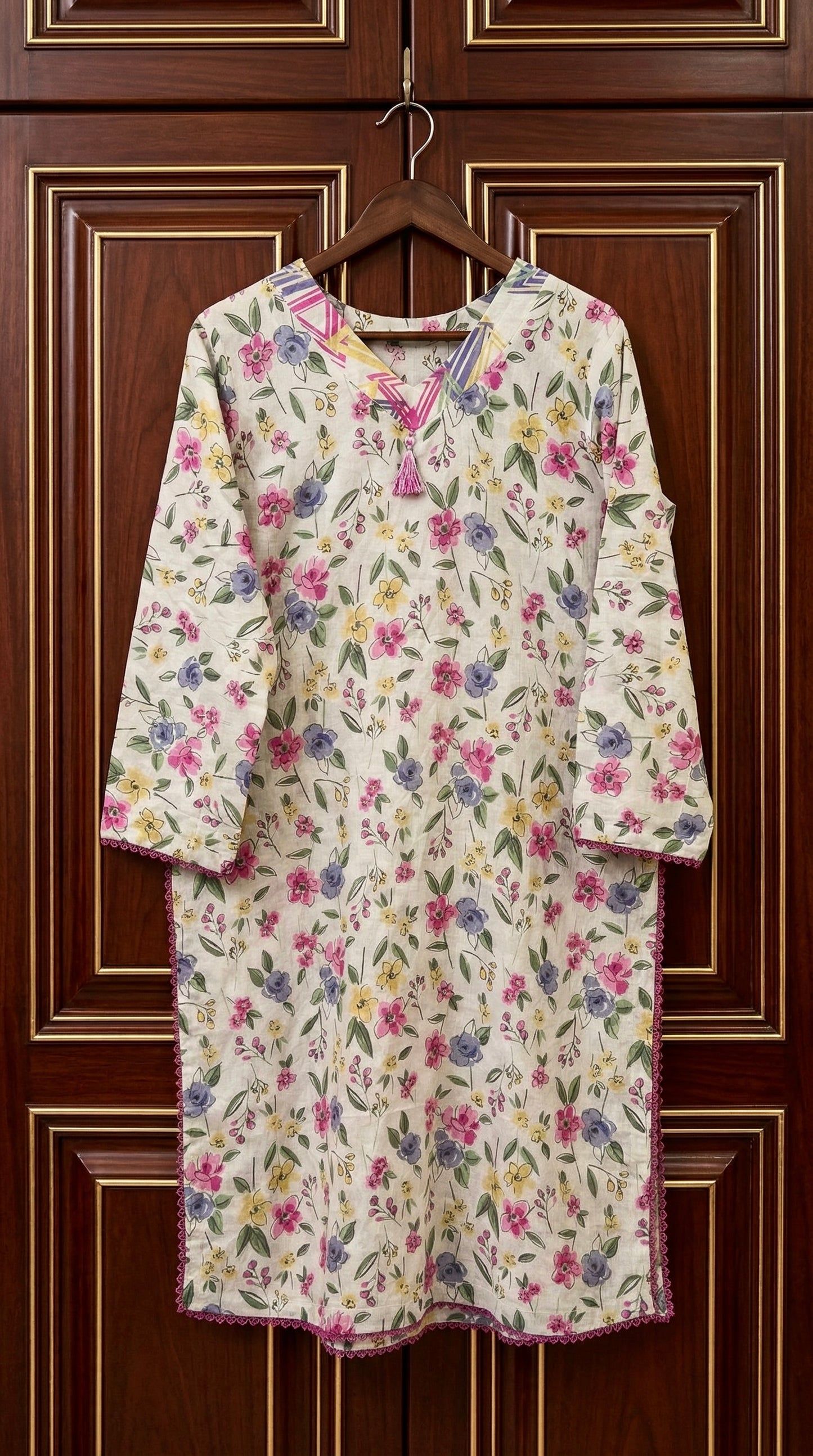 2-Piece Printed Lawn Suit