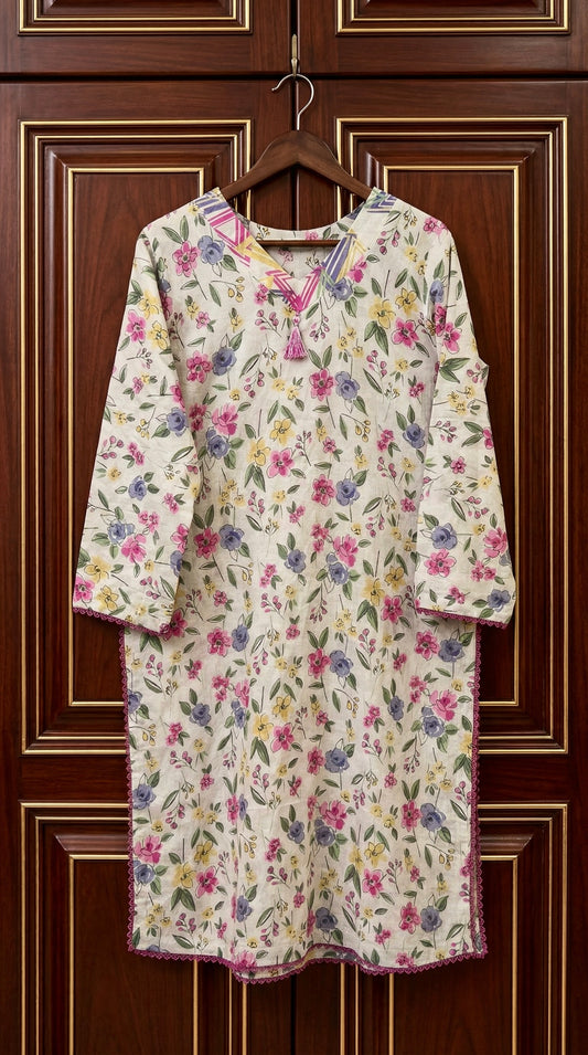 2-Piece Printed Lawn Suit