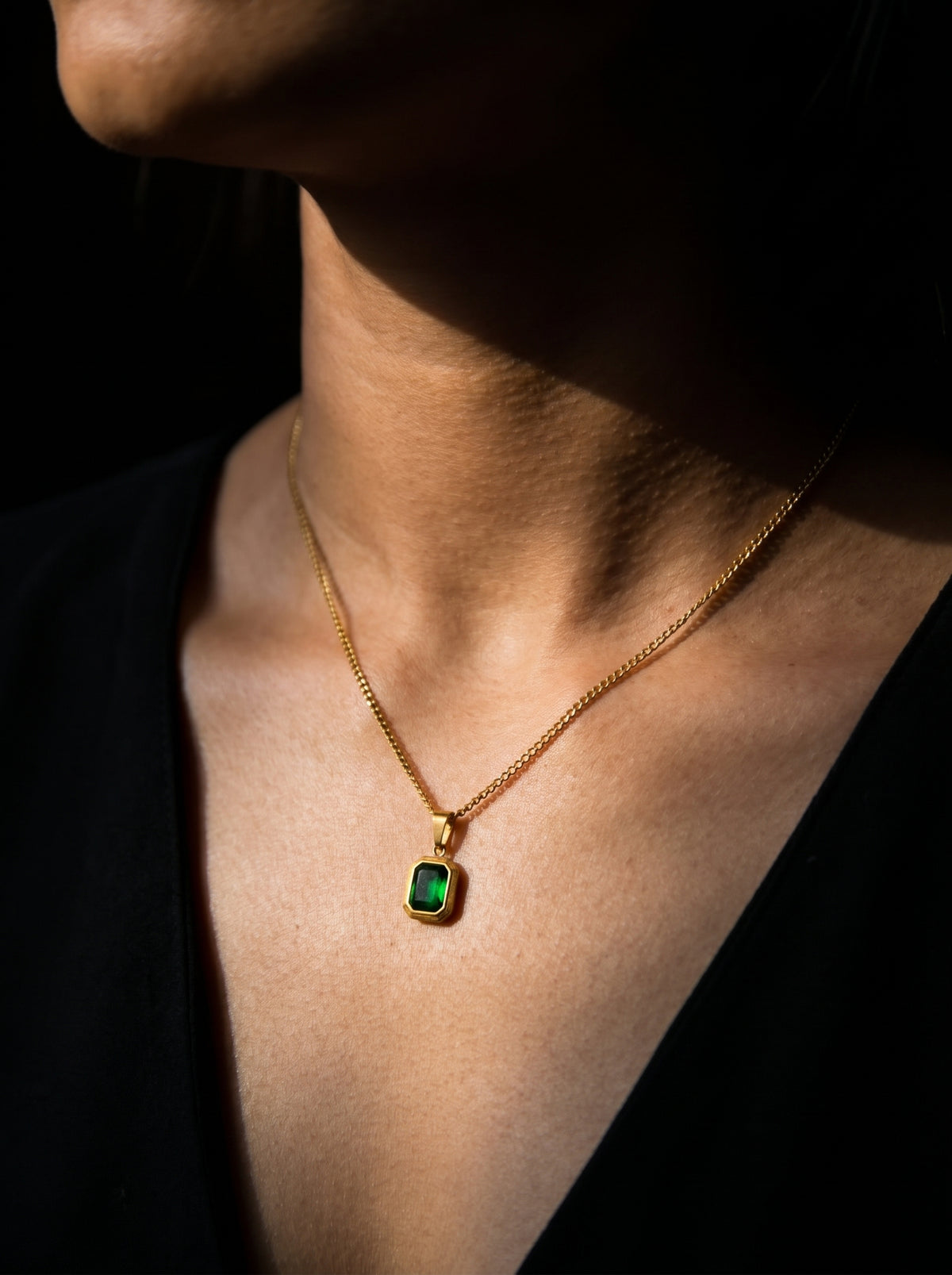 Emerald Cut Pendant