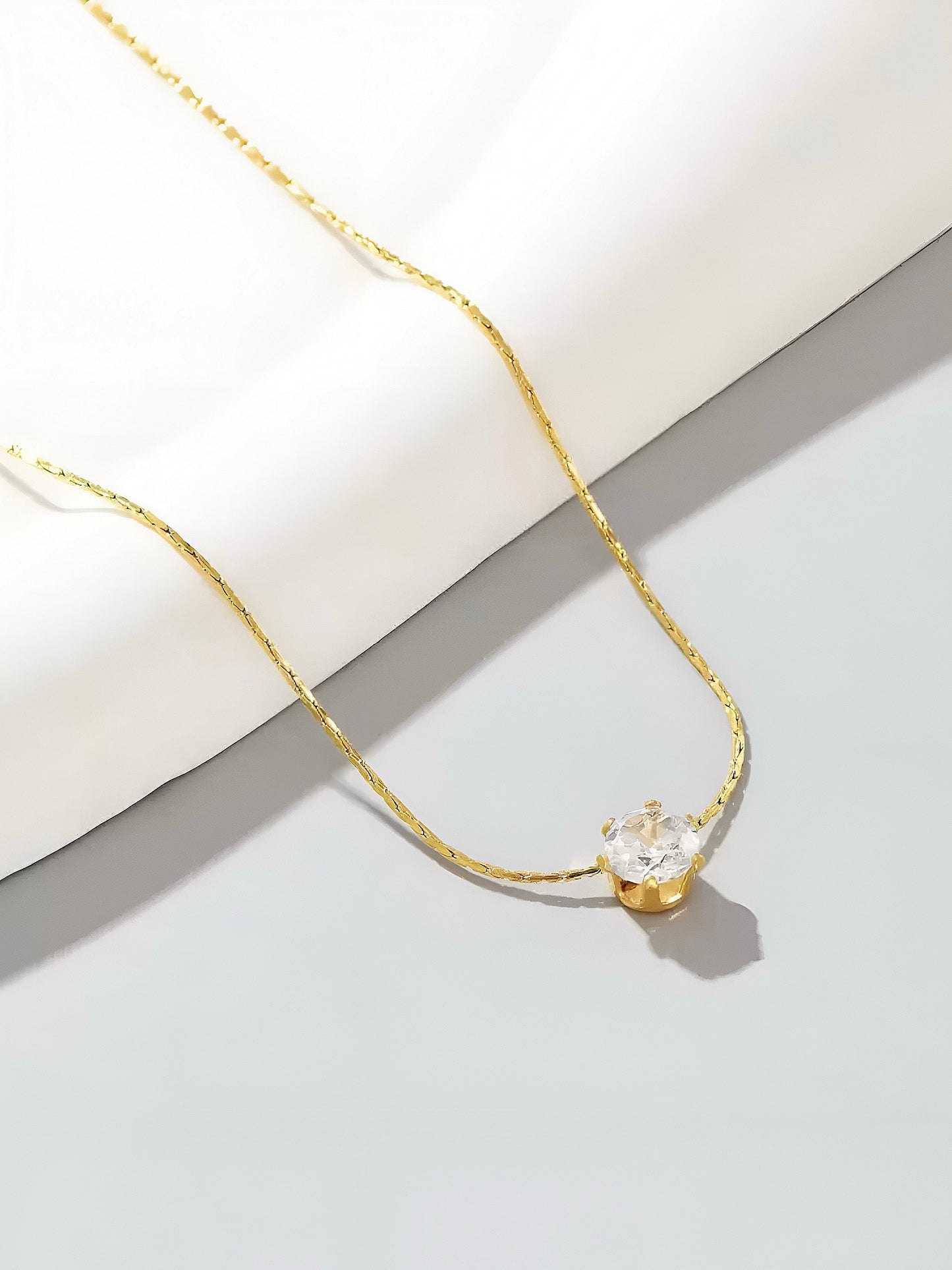 BAMBOO NODE 6-CLAW RHINESTONE NECKLACE WITH FREE JEWELLERY BOX