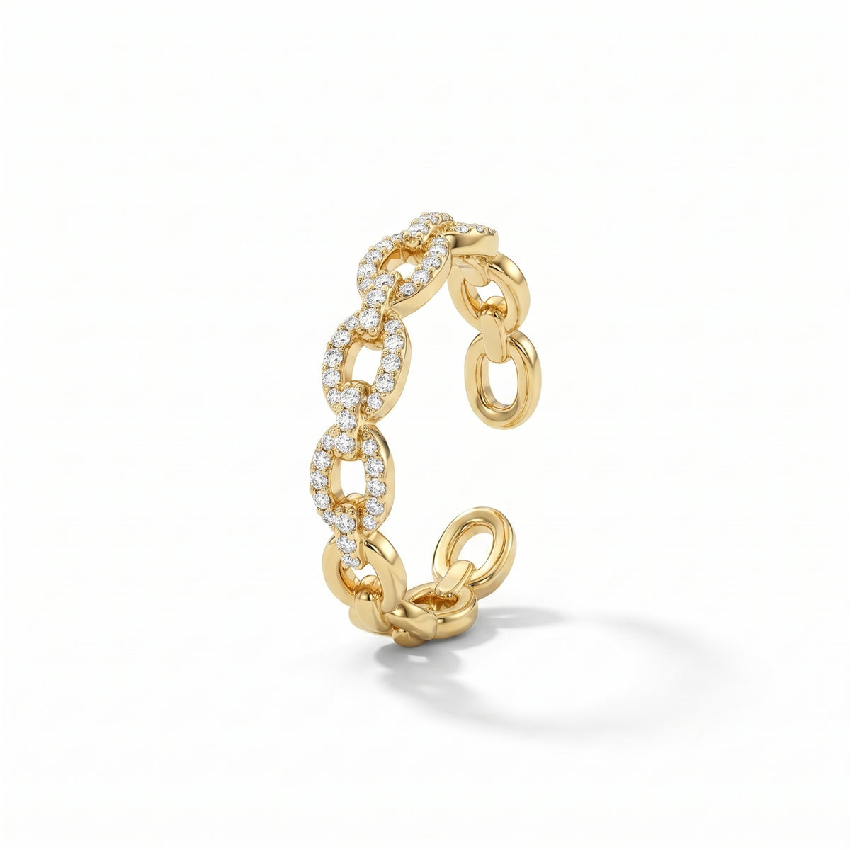 Dainty Pavé Link Ring